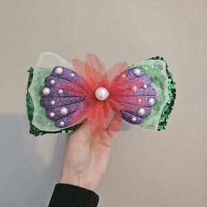 Disney Princess Ariel Sequin Hair Bow - Adult